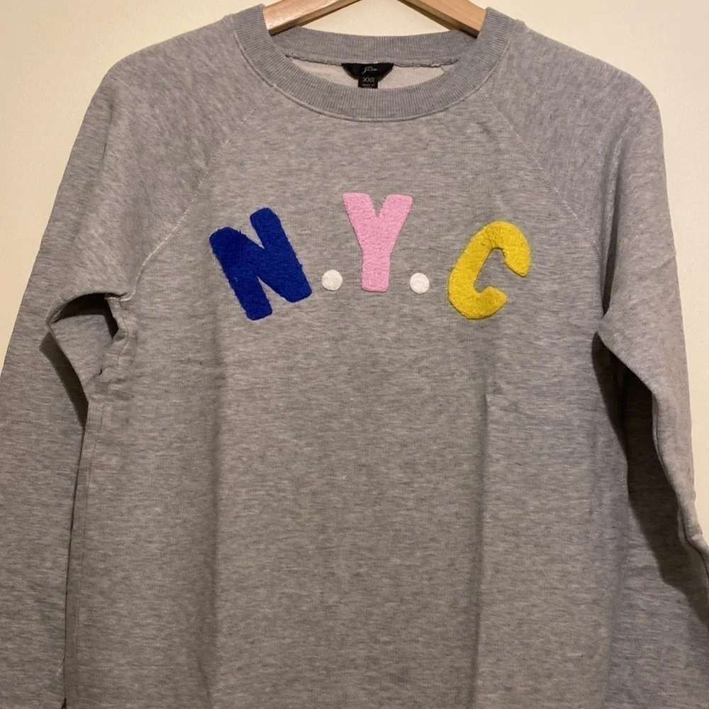 J. Crew 100% cotton NYC sweatshirt. Size XXS . Worn once